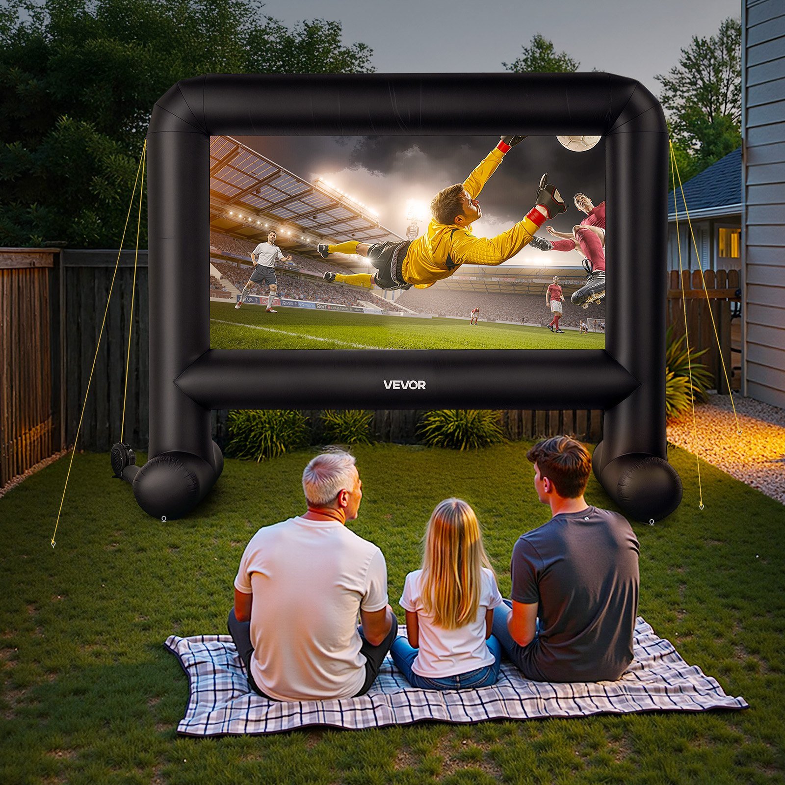 16FT Inflatable Movie Screen, Inflatable Projector Screen With Portable ...