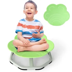 Green Elephant Design Kids Sit And Spin Chair, Easy Assembly Sensory Play Toy For 3+ Years Old (Option: defaulttitle)