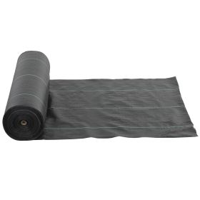 6FT x 300FT Weed Barrier Landscape Fabric, 5oz Heavy Duty Woven Weed Control Fabric for Landscaping (Option: Black-960x260x260 mm)