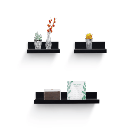 Floating Shelves  23.62 Wall Mounted Wood Shelves For Bathroom, Bedroom, Living Room, Kitchen, Hanging Shelf For Books Storage Decor With Invisib (Option: White)