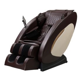 Massage Chairs  Full Body Massage Recliner With Foot Roller,Airbag Massage SL Track, Zero Gravity, Bluetooth Speaker,Brown (Option: Brown)