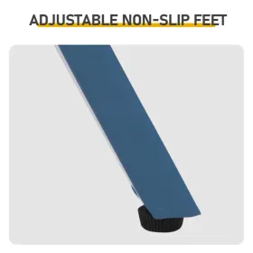 Outdoor Round Side Table, Small Metal Table Patio End Table Coffee Bistro Table For Indoor Outdoor, Navy Blue (Option: defaulttitle)