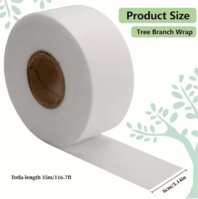 Tree Protector Wraps White (Option: 0.08x35m)