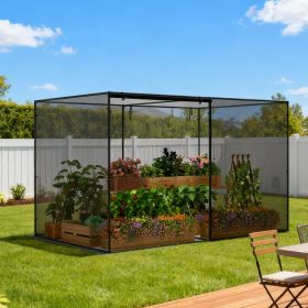 Crop Cages With 6 Ground Nails For Garden Plant (Option: Black)