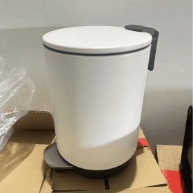 SSTC001-3L-W, Stainless Steel Kitchen Trash Can, 3L, White (Option: Antique White)