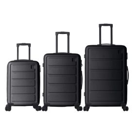 Luggage Sets ABS Hardshell 3pcs Luggage, Lightweight Durable Suitcase Sets Spinner Wheels Suitcase 20 24 28 BLACK (Option: Black)